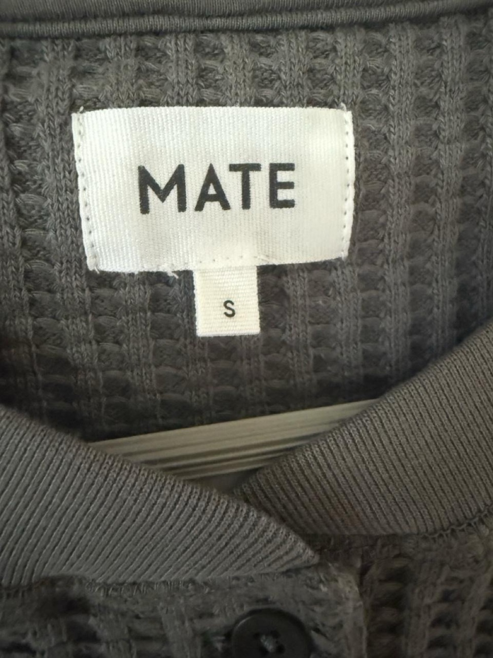 Mate the label Organic Waffle Cropped Henley - Picture 6 of 8